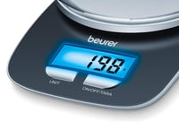 Cântar digital de bucătărie Beurer KS 25 cu bol, bol de măsurare 1,2 l, capacitate 3 kg, cu funcție Tara, afișaj iluminat 4