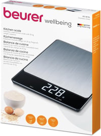 Beurer KS 34 XL rozsdamentes konyhai mérleg 15 kg-ig, tárázás és tartás funkcióval 6