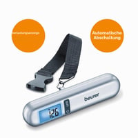 Digitálna batožinová váha Beurer LS 06 s LCD displejom, integrovaným 1 m meracím pásom, na kontrolu príručnej batožiny, max. 40 kg, na cestovanie 6