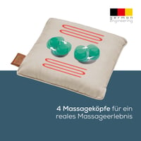 Akumulačný shiatsu masážny vankúš Beurer MG 139 s funkciou vyhrievania, prateľný v práčke — bez napájacieho kábla (stav: pozri 2. obrázok) 6