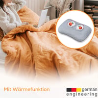 Pernă de masaj Shiatsu Beurer MG 145 pentru spate și gât, cu funcție de încălzire, husă lavabilă, 4 capete de masaj, 34x23 cm, gri 6
