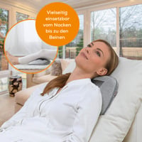 Pernă de masaj Shiatsu Beurer MG 145 pentru spate și gât, cu funcție de încălzire, husă lavabilă, 4 capete de masaj, 34x23 cm, gri 7