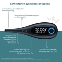 Beurer OT 30 BasalControl inteligentný bazálny teplomer s technológiou Bluetooth na sledovanie cyklu, s aplikáciou Ovy, na nehormonálnu antikoncepciu a prirodzené plánovanie rodičovstva 9