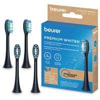 Set de 4 capete de schimb pentru periuța de dinți electrică Beurer SC Premium Whiten, compatibile cu aparatele SC 30, SC 50 și Philips Sonicare, duritate medie 1