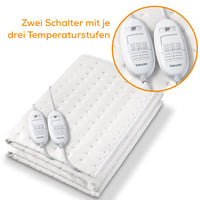 Beurer TS 26 električna poddeka 150x140 cm, XXL veličina, za 2 osobe, posebno podesive toplinske zone, 3 razine temperature, perivo u perilici rublja 3