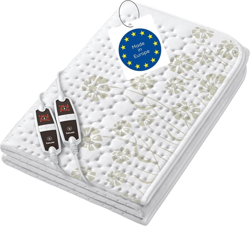 Elektrická vyhrievacia deka Beurer UB 68 XXL 150x160 cm, 2 tepelné zóny, 4 stupne, časovač, možno prať v práčke
