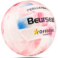 Beurseaf Volejbalová lopta na plážový volejbal, veľkosť 5 - na vnútorné aj vonkajšie použitie - s ružovým vzorom 1