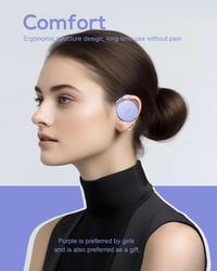 BEVCEFCC Open Ear Bluetooth 5.4 Vezeték Nélküli Fülhallgató 52 Órás Akkumulátor 4