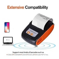 Bewinner Bluetooth termálna tlačiareň blokov, 58 mm prenosná mini POS tlačiareň, bezdrôtová mobilná tlačiareň účteniek a pokladničných blokov pre reštaurácie 4