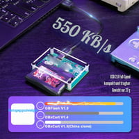 Zariadenie na čítanie a zálohovanie ROM herných kariet Bewinner, USB-C čítačka kaziet pre konzoly Gameboy, GBC, GBA, rýchly prenos dát, aktualizácia firmvéru 2