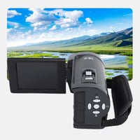 Cameră video Bewinner 2.7K QHD, 50MP, Zoom digital 16x, Ecran rotativ de 2.8 inchi la 270 de grade, Cameră pentru vlogging și selfie-uri, ideală pentru călătorii 3