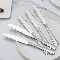 BEWOS 16 darabos evőkés szett, 23 cm rozsdamentes acél kés, tükörpolírozott, mosogatógépben mosható 5