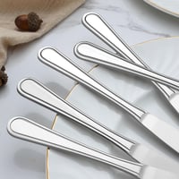 BEWOS 16 darabos evőkés szett, 23 cm rozsdamentes acél kés, tükörpolírozott, mosogatógépben mosható 4