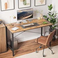 BEXEVUE Íróasztal 80x40 cm, Számítógépasztal Ipari Stílusban, Fém Kerettel 2