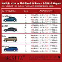 BEXITA SUV Autóvédő Ponyva Vízálló Téli Nyári Univerzális Védelem 2