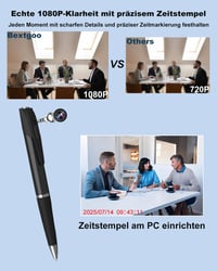 Bextgoo 1080P Mini Kamera 64GB Memóriakártyával, Toll Kamera Megfigyeléshez 5