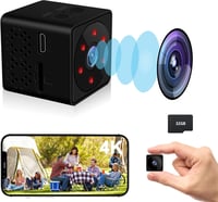 Bextgoo 4K Mini Kamera WiFi 32GB Éjjellátó Széles Látószög Fekete 1
