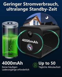 Bextgoo 4K Mini WiFi Kamera Éjjellátóval, 50 Napos Üzemidő, Felhő és Helyi Tárolás 2