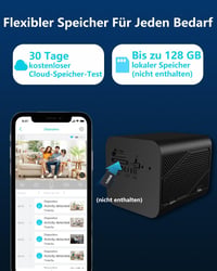 Bextgoo 4K Mini WiFi Kamera Éjjellátóval, 50 Napos Üzemidő, Felhő és Helyi Tárolás 5