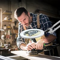 Beyamz nagyítólámpá 105mm 5-dioptriás valódi üveggel, 3 színmód, USB, fehér 7