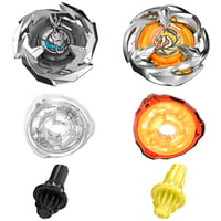 Sada rotačných hračiek Beyblade X Dual Pack Gale Wyvern 3-60T a Sword Dran 3-80B s 2 vrcholovými špičkami pre deti 3