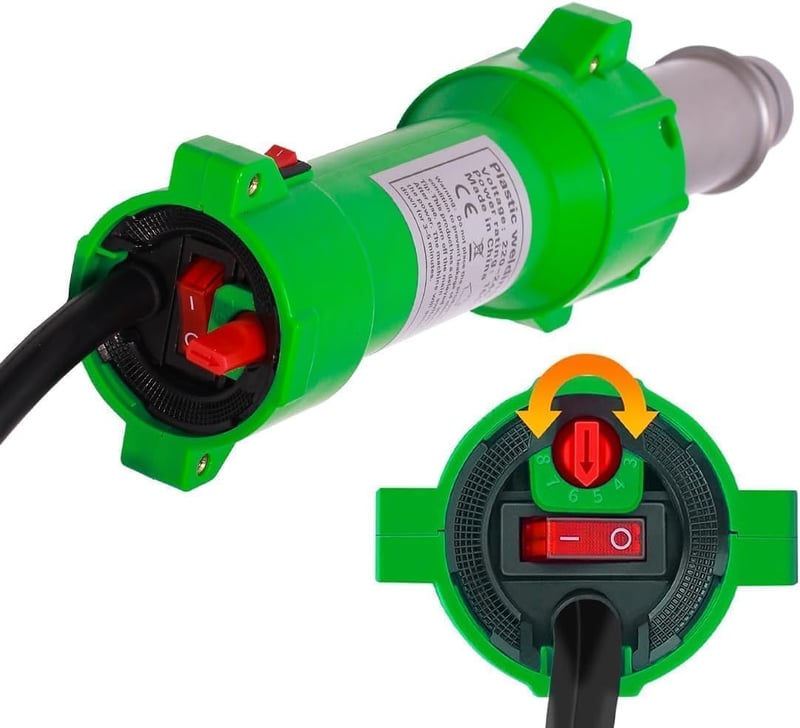 Beyondlife 1600W LED Műanyaghegesztő Készlet - PVC Hegesztőgép Forrólevegős Pisztollyal, Padlóburkolat Hegesztő Szettel és Hordtáskával