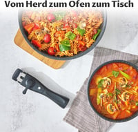BEZIA Indukciós Edénykészlet Levehető Fogantyúval, Tapadásmentes, Minden Tűzhelytípushoz, Mosogatógépben Mosható 6