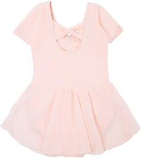 Bezioner Lány Balett Ruha Rövid Ujjú Pamut Body Sifon Tütü Szoknyával Tánc Dressz Gyerek Balerina Jelmez 5