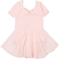 Bezioner Lány Balett Ruha Rövid Ujjú Pamut Body Sifon Tütü Szoknyával Tánc Dressz Gyerek Balerina Jelmez 4