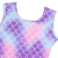 Dievčenský gymnastický dres Bezioner bez rukávov/s dlhým rukávom - fialový - pre 12-14 rokov (150-160 cm) 2