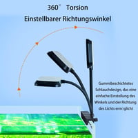 GERUI 92RA LED Akvárium Világítás 360° Fényszórással - Energiatakarékos, Páramentes, Szabályozható Vízálló Lámpa Vízi Növényekhez és Halakho 6