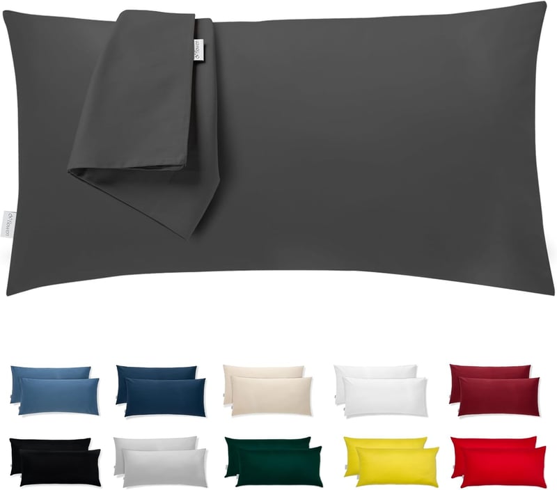 Prémium mikroszálas párnahuzat 50x80 cm, 2 db-os szett, hipoallergén, légáteresztő, rejtett cipzárral