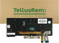 TellusRem Háttérvilágítású Német Billentyűzet Lenovo ThinkPad T480s, T490, L480, L490, L380, L390, E480, E490 Laptopokhoz - Fekete 2