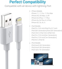 Apple iPhone Lightning töltőkábel, MFi, fehér, 3db - Újracsomagolt 4