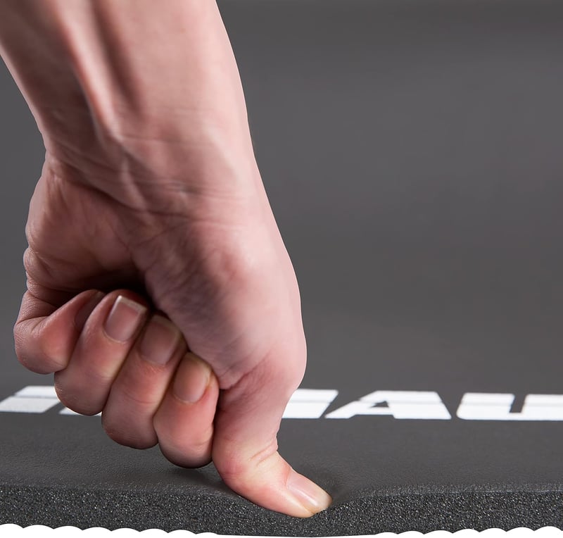 Muawo Prémium Fitness Matrac - Extra Vastag (1,5 cm) és Hosszú (190 cm) Csúszásmentes Jóga és Tornaszőnyeg, Sötétkék, NBR Habból, Bőrbarát, 