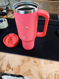 Termoska Contigo Tumbler 1200 ml s držadlom a slamkou, koralová farba, vákuovo izolovaná — bez slamky (stav: pozri 2. obrázok) 2
