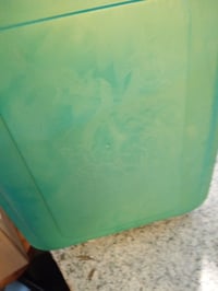 Recipient pentru hrană animale Iris Ohyama ATS-L, ermetic, cu roți, 40L/15kg, albastru rață, fără BPA — crăpătură în partea de sus (stare: vezi a 2-a imagine) 4