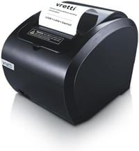 vretti 80mm Hőpapíros Blokknyomtató - USB/LAN Csatlakozás, 260mm/s Nyomtatási Sebesség, ESC/POS Támogatás, POS Rendszerekhez, Üzletekhez, Ét 1