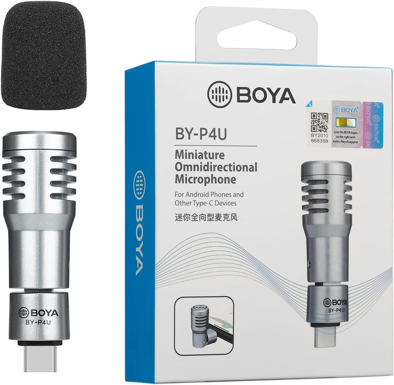 Boya BY-P4U USB-C mikrofon Android telefonokhoz és laptopokhoz, vlogoláshoz