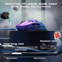 ATTACK SHARK R2PRO 45g Szuperkönnyű Magnézium Gamer Egér, PixArt PAW3950 Szenzor, 42000 DPI, 8000Hz Vezeték Nélküli, 3 Csatlakozási Mód, Lil 8