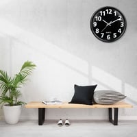 Plumeet 30cm-es Nagy Falióra - Csendes, Modern, Fekete, 3D Számokkal 7
