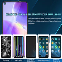 RongZy Kijelző Oppo Find X3 Lite CPH2145/RENO5 5G Készülékhez - Érintőképernyős Digitalizáló Csereképernyő Szerelési Eszközökkel, Fekete 2