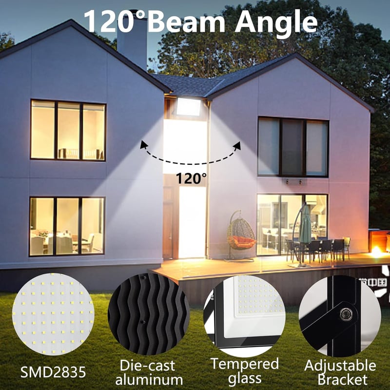 Loyal 50W LED reflektor, 6000K, 5000LM, kültéri, vízálló, fehér