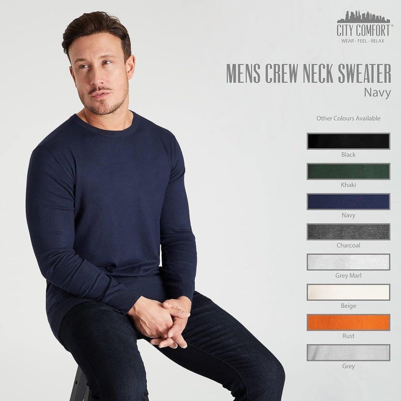 CityComfort V-nyakú férfi pulóver L-es méretben