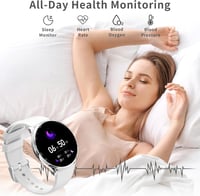 Fitonus 1.39" Always-On Okosóra Férfiaknak és Nőknek, IP67 Vízálló, 110+ Sportmód, SpO2 Mérés, Ezüst 6