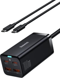 Baseus 100W GaN3 USB-C gyorstöltő 4 porttal, MacBook, iPhone 15, Samsung S24 kompatibilis 1