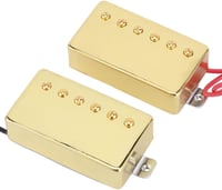 Keenso Arany Humbucker Gitár Hangszedő Szett - 2 db Sárgaréz és Alnico5 Mágneses Pickup Erős Zajszűréssel, Vastag Hangzással, Metál és Rock  1