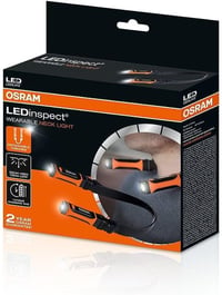 OSRAM LEDInspect Nyakba Akasztható LED Munkalámpa, Újratölthető, 6500K, Levehető Lámpafejek, Két Fényfunkció, Szabadkezes Munkavégzéshez 1
