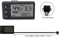 BuyWeek 36V/48V 500W/750W Kefe Nélküli Motor Vezérlő Készlet 866 LCD Kijelzővel - Elektromos Kerékpár és Roller Vezérlő Egység 22mm Kormányr 4