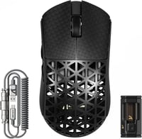 ATTACK SHARK R5 Ultra Szénszálas Gamer Egér, 39g Szuperkönnyű, 8000Hz Vezeték Nélküli, 42000 DPI, PAW3950MAX Szenzor, Bluetooth/2.4G/Vezeték 1